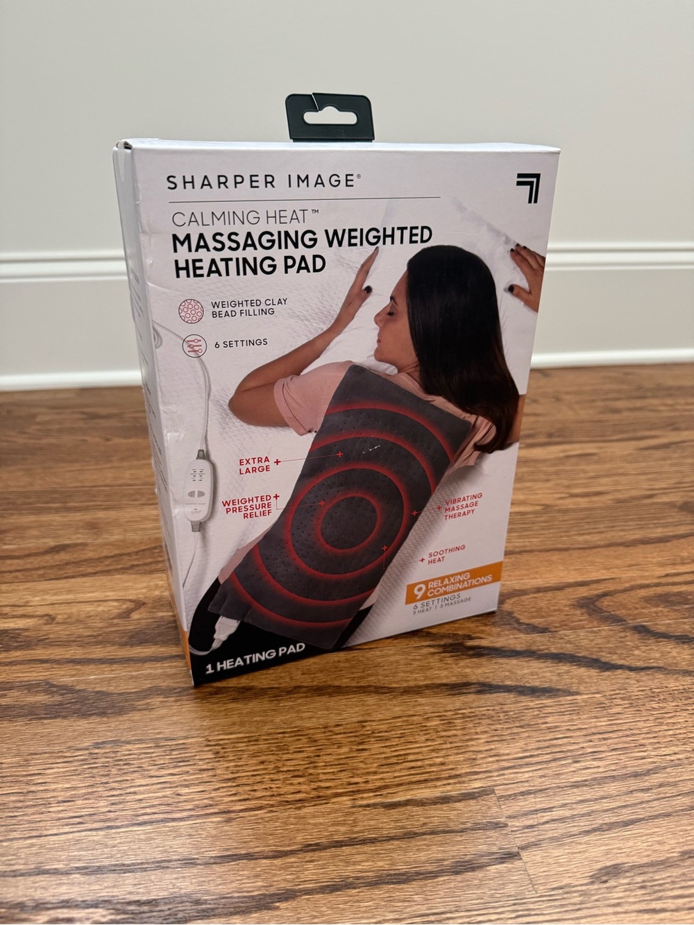 Sharper Image Massaging Weighted Heating Pad